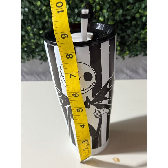 Jack Skellington Halloween Tumbler w/ Lid & Straw Nightmare Before Christmas NWT - Picture 5 of 5
